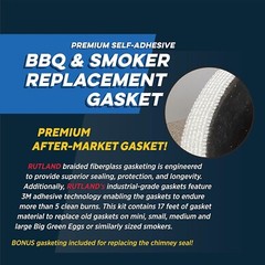 Big Green Egg Replacement Gasket, High Temperature Clean Burn Gasket Kit, Fit…