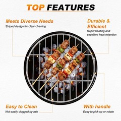 1 Pack Grill Grate Replacement, Cooking Grill Grate with Handle [11.81”]