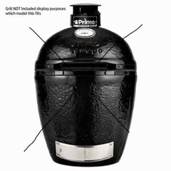 Primo Ceramic Round Grill Large Factory Rotisserie Kit & Ring PGRR-1