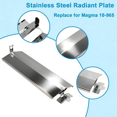 Stainless Steel Heat Plate 10-965 and Burner W/Screw 10-957 Replacements for Mag