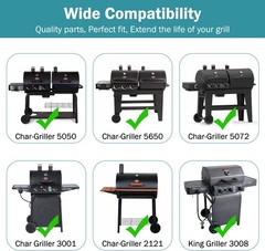 Criditpid Grill Grates Replacement for Char Griller 5050, 5650, 2121, 3001, 5…