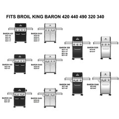 Grill Replacement Parts for Broil King Baron 420 440 490 320 340 Silver