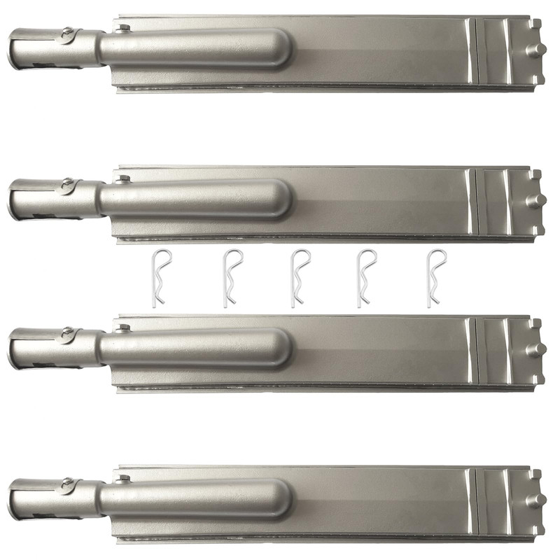 Grilljob 4 Pack Upgraded 15 13/16 Inch Cast Stainless Steel Burner Gas Grill
