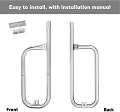 17″ Grill Burner Tube for Weber Q1200 Q1000 Q100 Q120 304 Stainless Steel Baby Q