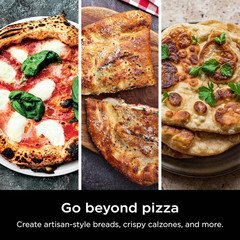 Flexflame Upgrades 16’’ Artisan Pizza Stone, Durable Cordierite Stone, 5-Minute