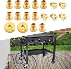 Gas Orifices Conversion Kit for Blackstone Griddles and Tailgater – 16 Piece