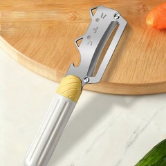 PP Handle Vegetable Peeler Stainless Steel 8.5cm Blade 120g Lightweight