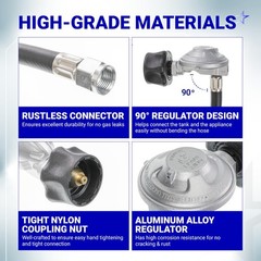 25″ Hose and Regulator Kit for Weber Spirit II, E310, E320, Genesis II 210/300