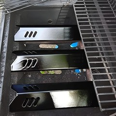 Set of 3 Porcelain Steel Replacement Heat Plates for Master Cook 3 Burner