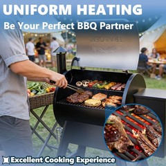 Cast Iron Cooking Grates for Camp Chef & Traeger Pellet Grills – Durable BBQ Gri