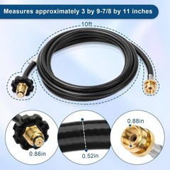 10-Ft Propane Hose Adapter Compatible with Mr. Heater & Big Buddy Heaters