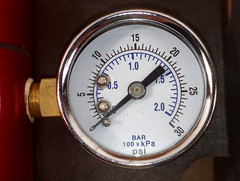 Beaumont Manufacturing Pilot Assembly Throttle W/0-30 Brass Gauges And Fittings
