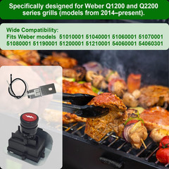 64868 Electronic 2-Outlet Ignition Kit for Weber Q1200 Q2200 Grills