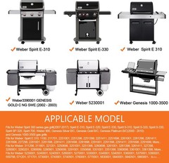 7638/7639 Grill Grates for Weber Spirit &Spirit II 300 Series 17.5″ Grill Parts