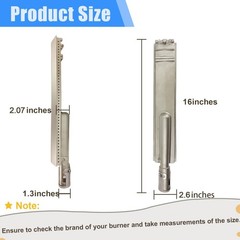 4-Set Heavy Duty Cast 304 Stainless Steel 16″ Grill Burners for Bull