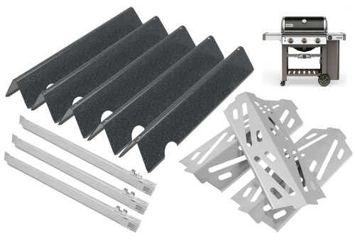 Flavorizer Bars, Burner Tubes, & Heat Deflectors for Weber Genesis II 300 Series