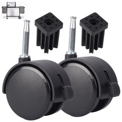 6414 Wheels w/Caster Insert for Weber Grill Wheels Replacement Webber Genesis 10