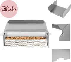Heavy Duty Steel Heat Baffle Diffuser, Heat Deflector with Smoker Box, Heat Diff
