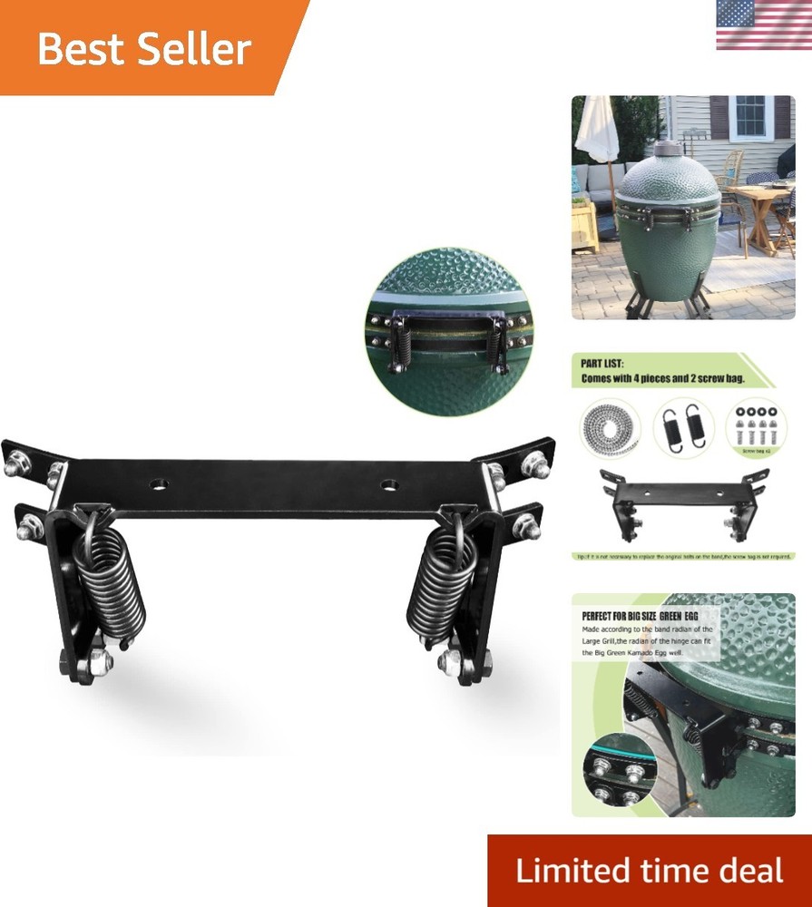 Heavy-Duty Replacement Hinge Set for Large Green Egg – Includes Springs & Screws