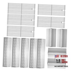 Stainless Steel 5pcs 16631 Flame Tamer Flavor bar and 4pcs 16520 Heat Plate