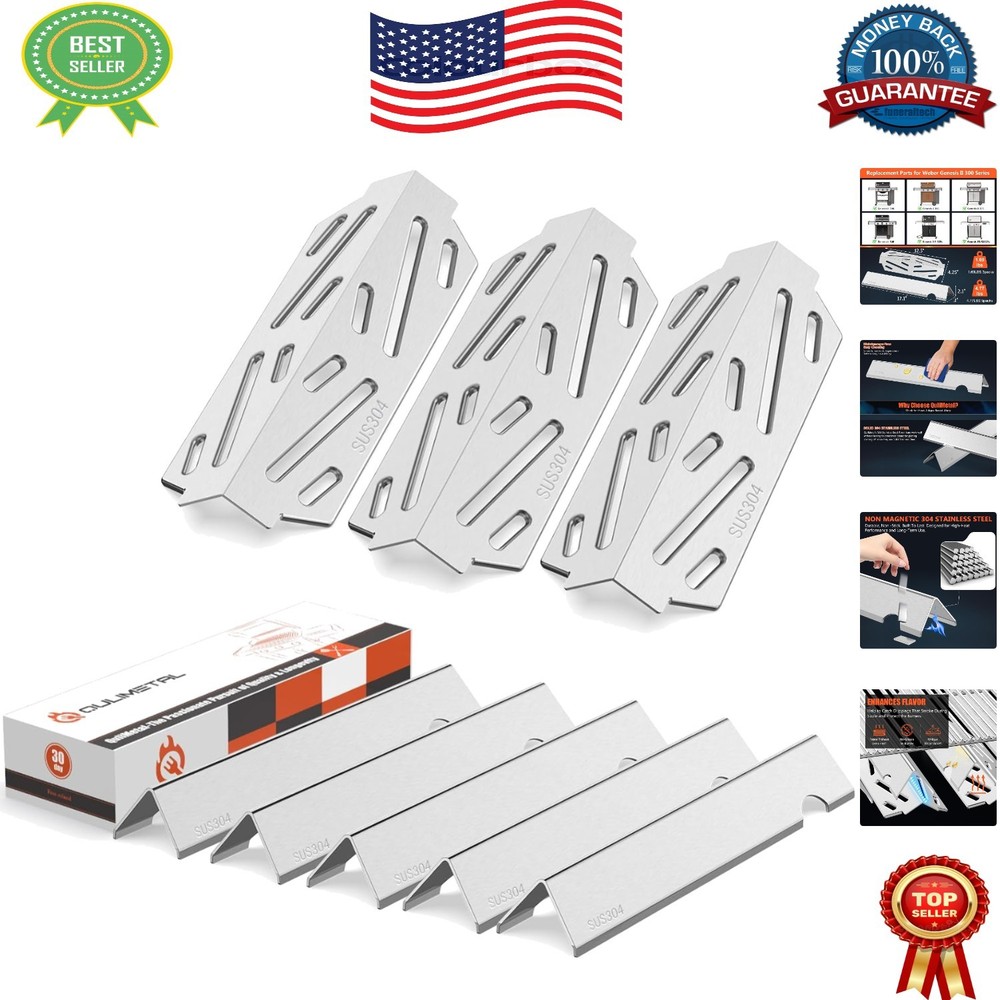 Genesis II Heat Deflectors & Flavorizer Bars for Weber 300 Series Grills