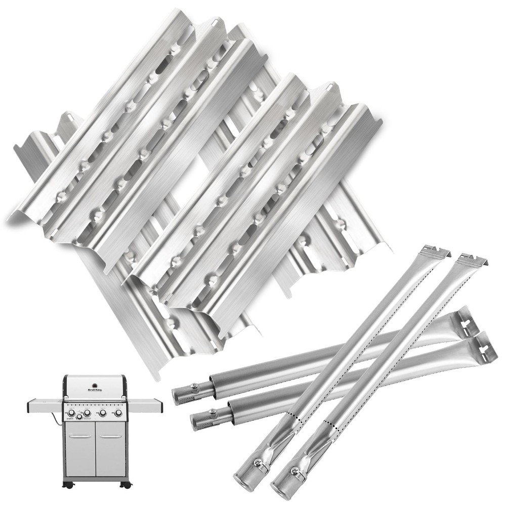 Broil King Baron Regal Grill Parts Heat Plates Burner Tubes Stainless 9221-64