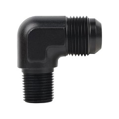 12AN Male Flare to 1/2″ NPT Pipe Fitting Adapter 12AN to 1/2 NPT 90 Degree
