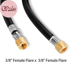 5 Feet Propane Hose Assembly with Both 3/8″ Female Flare for Gas Grill, RV, Heat