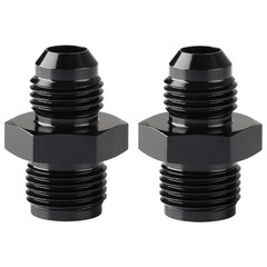 6AN Male to 5/8-18 Inverted Flare Adapter 6AN to 5/8-18 Inverted Black – 2pcs