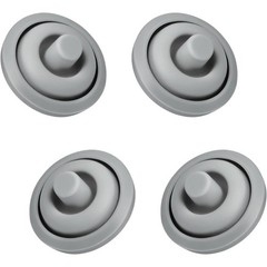 Silicone Pressure Indicator Washer Set for WMF For Perfect Plus 4 Pieces Grey