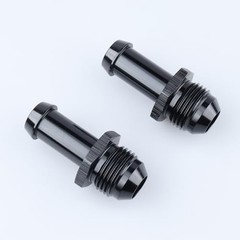 -8 AN Male Flare to 1/2″ Push on Hose Barb Adapter Fitting 8AN to 1/2 Black