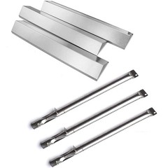 Grill Replacement Parts – Heat Plate Tent & Burner Tube for Gas Grills, Fits 810