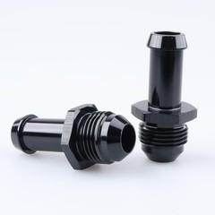 -8 AN Male Flare to 1/2″ Push on Hose Barb Adapter Fitting 8AN to 1/2 Black
