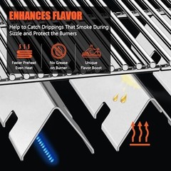 Weber Flavorizer Bars 15.3 Inch 5-Pack for Spirit II 300 E310 E320 Gas Grill