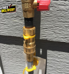 25 Feet 1/2 Inch ID Natural Gas Grill Hose with Quick Connect Fittings Natur….