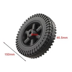 6 Inch Grill Wheels 2 Pack Plastic Replacement for Most Grill Models