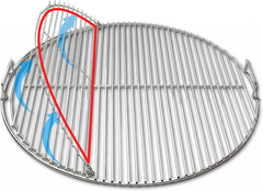 Easyspin Charcoal Grill Cooking Grate for Weber 22” Kettles 304 Stainless Steel