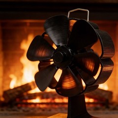 6 Blade Heat Powered Fireplace Fan For Even Warm Air Flow Around Living Areas