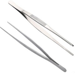 Stainless Steel Cooking Tweezers 2 Pack 20/25/30cm for Kitchen Grilling Tasks