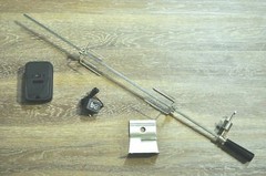 OUTDOORS STAINLESS STEEL ROTISSERIE & MOTOR KIT 37 1/8″QUADRILATERAL SPIT GRILL