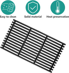 Cast Iron Grill Grates and Stainless Steel Emitter Plates for Charbroil Commerci