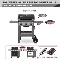 Weber Spirit II E-310 Grill Replacement Grates GS4 for Spirit Grill Grates