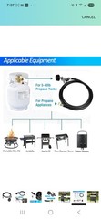 Propane Gas Grill Regulator/Hose, for Weber,sCharbroil,Nexgrill & More,(see Disc
