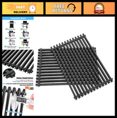 17.4″x11.8″ Grill Grates for Weber Spirit 300 Series & Genesis Gas Grills – Porc