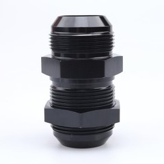-16 AN Male Flare Straight Bulkhead Fitting Adapter Aluminum 16AN Black 0