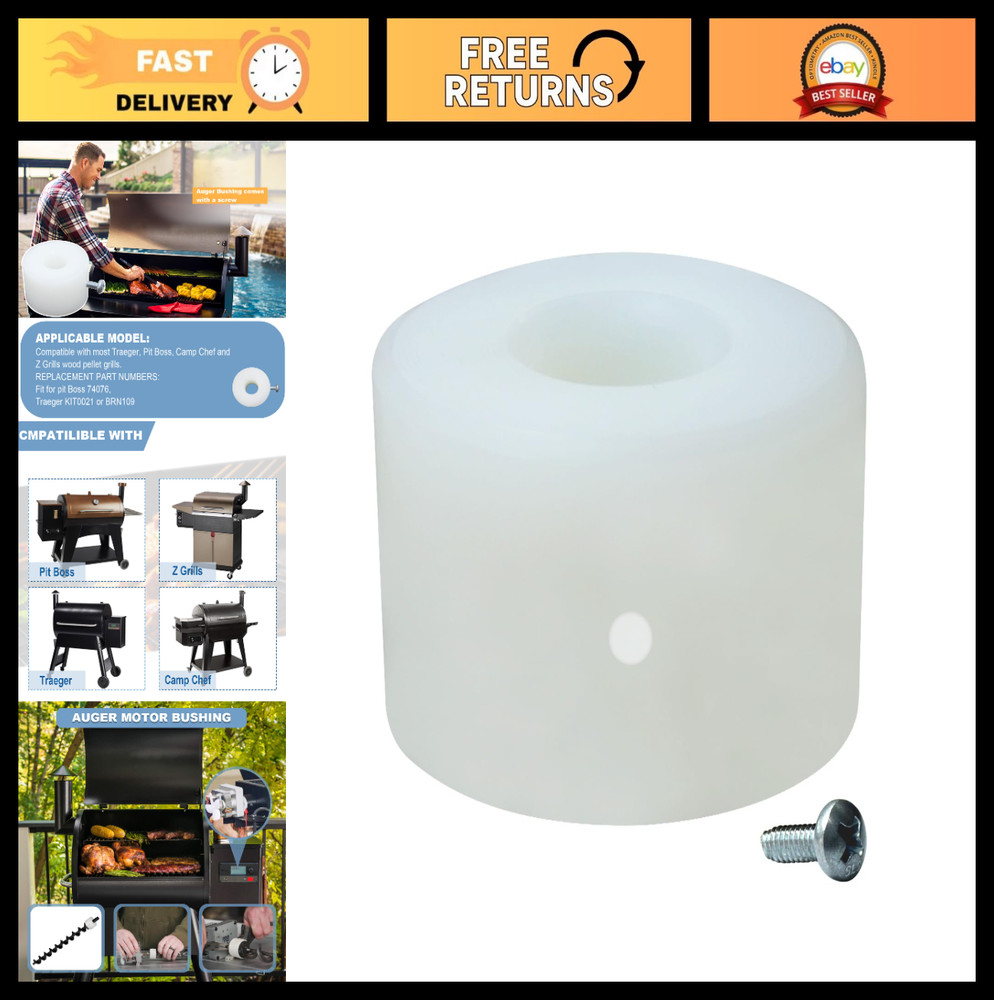 Auger Motor Bushing for Wood Pellet Grill Smokers – Compatible with Traeger, Pit
