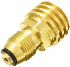Convert Propane LP TANK POL Service Valve to QCC (Type 1) Outlet Brass 2 Adapter