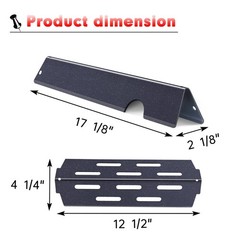“Flavorizer Bars for Weber Genesis II E410 S410 LX E440 17″” Steel”