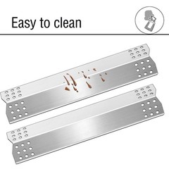 15 1/8″ x 3 1/4″ Stainless Steel Grill Heat Plates – Flame Tamer & Burner Covers