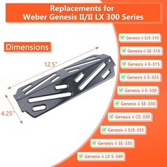 Qulimetal Genesis Ii Heat Deflector For Weber Genesis Ii Grill Parts Gs4